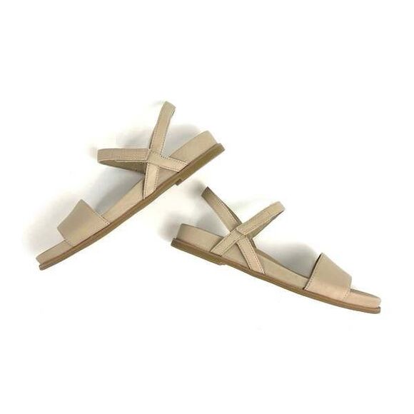 Eileen Fisher Demo Sandals Size 9 Nude Leather $148.00 - Picture 4 of 9